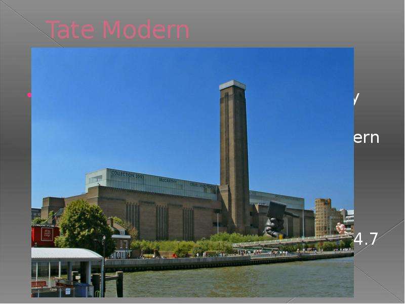 Tate Modern Tate Modern is a
