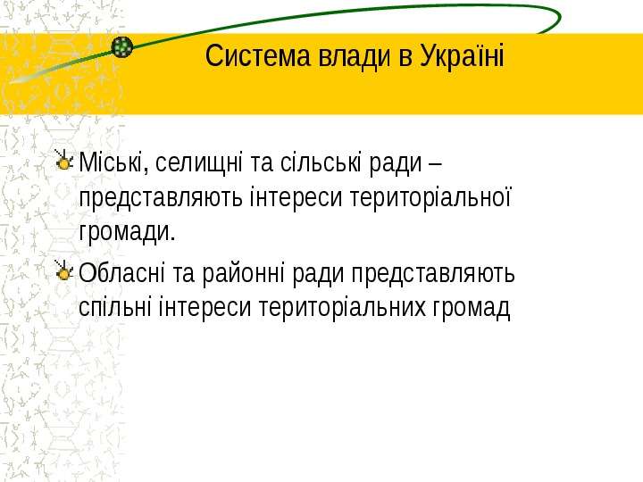 Система влади в Укра н М ськ