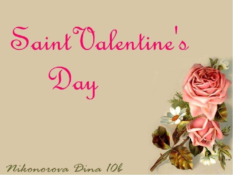 Презентация Saint Valentines Day