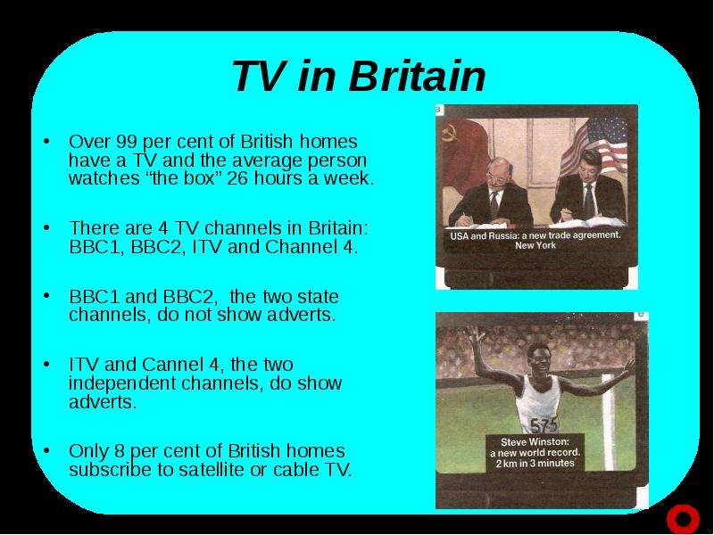TV in Britain Over per cent