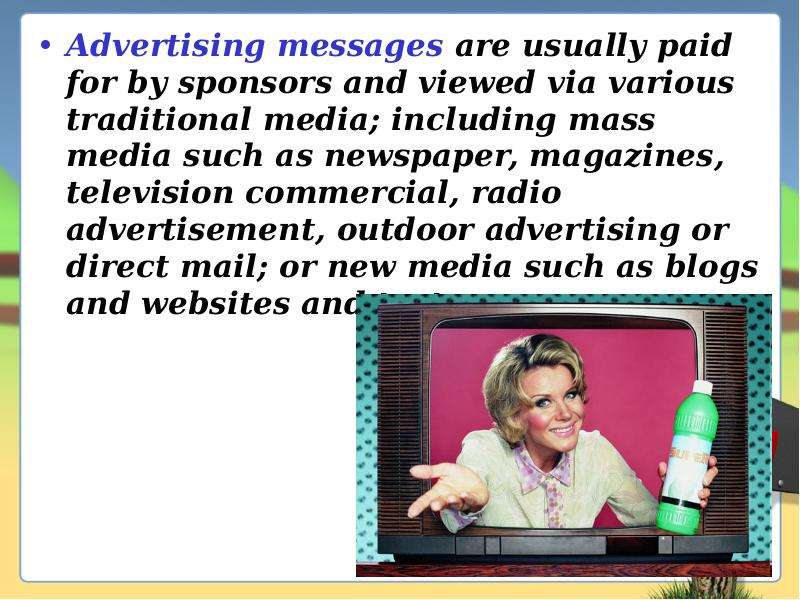 Advertising messages are