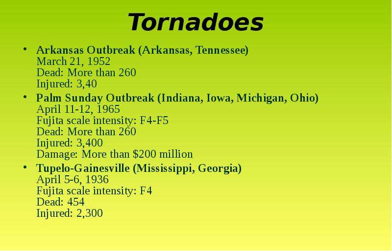 Tornadoes Arkansas Outbreak