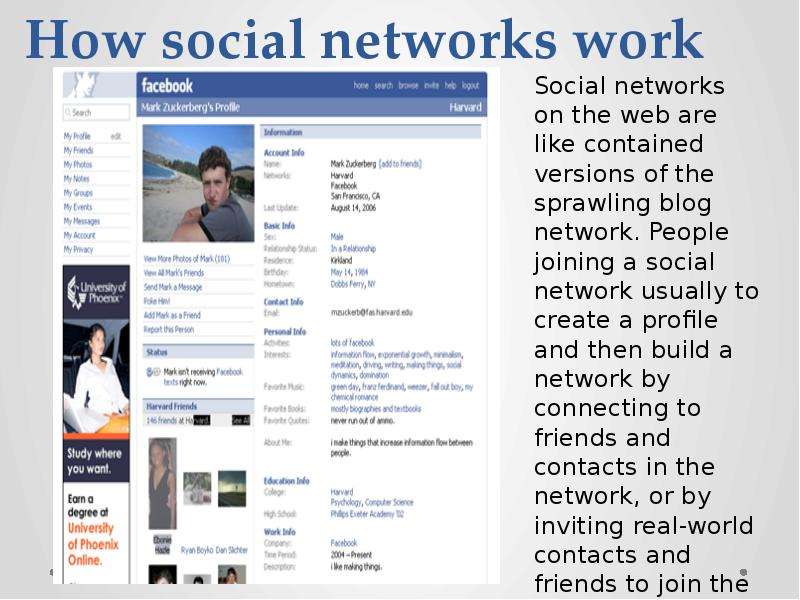 How social networks work
