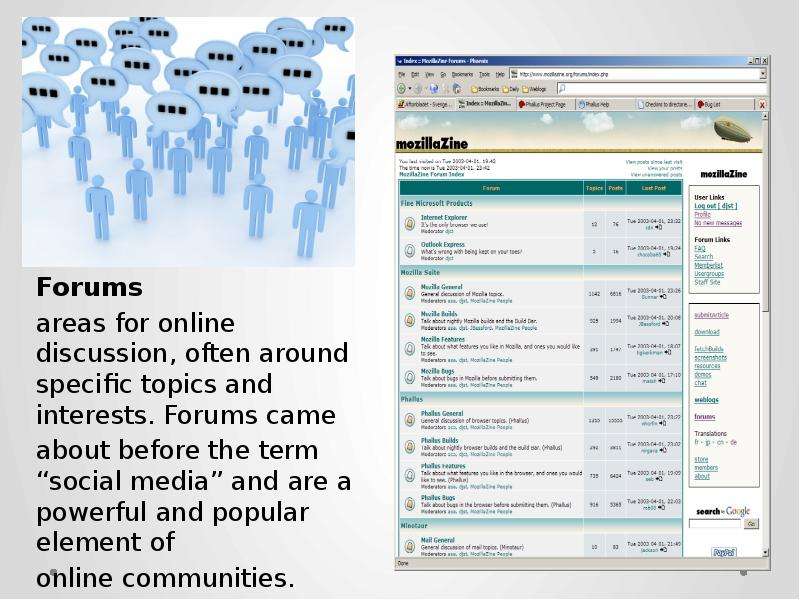 Forums Forums areas for