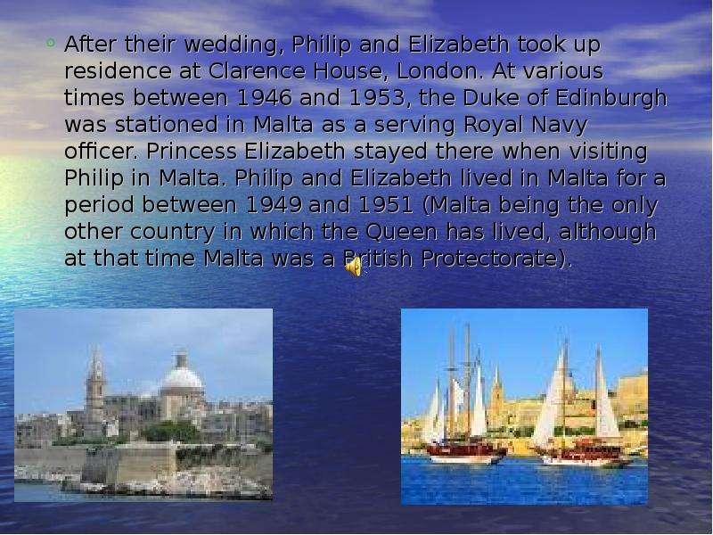 After their wedding, Philip