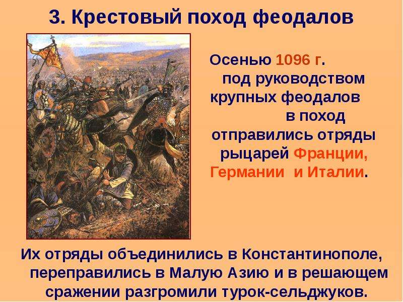 . Крестовый поход феодалов