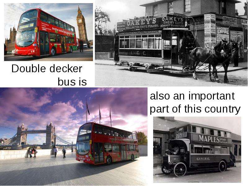 Double decker bus is