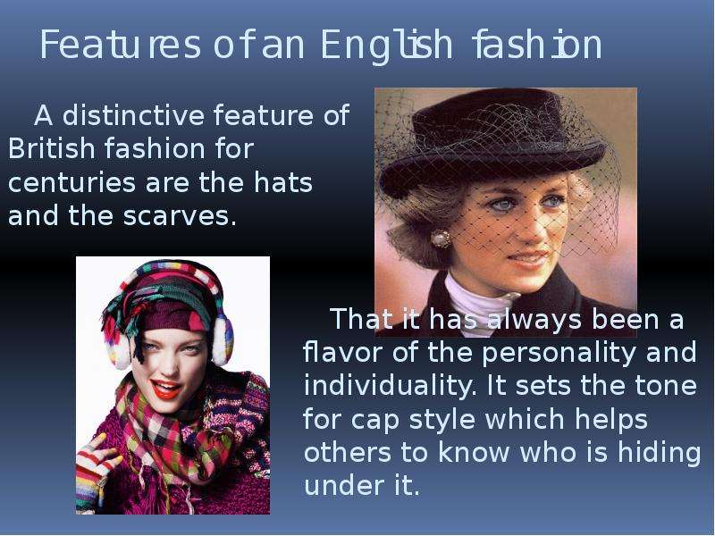 Features of an English