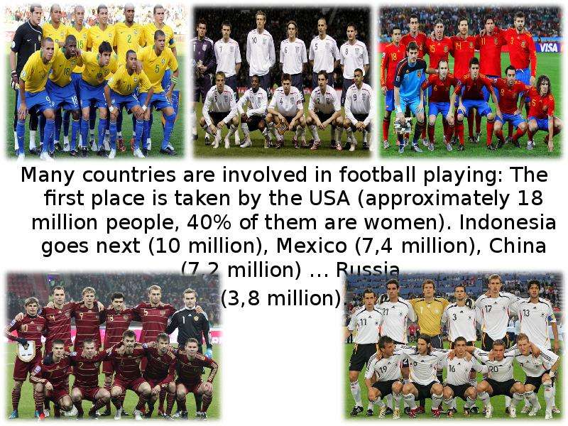 Many countries are involved