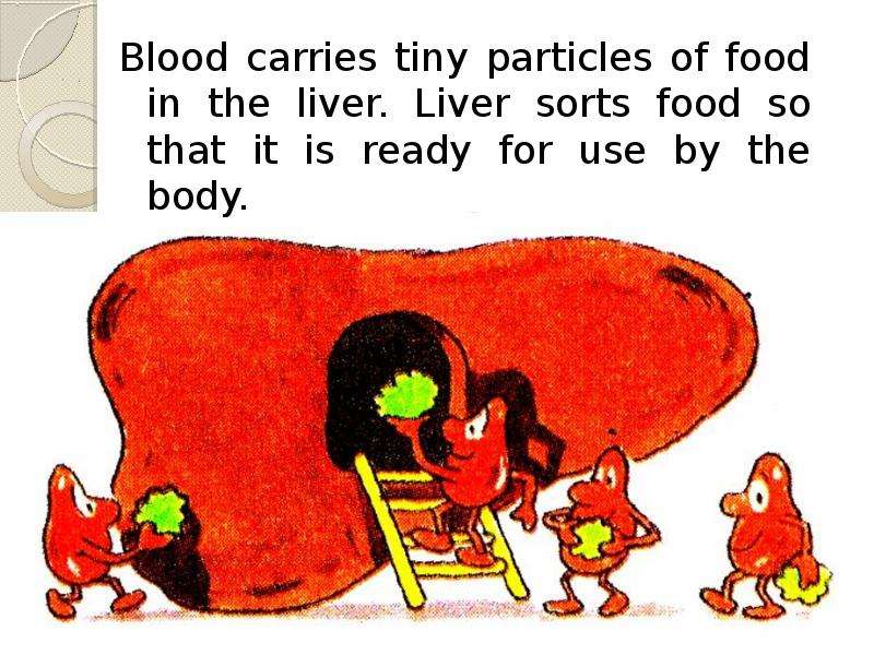 Blood carries tiny particles