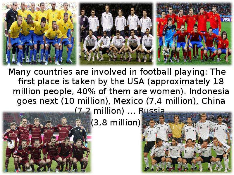 Many countries are involved