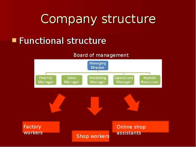 Company structure Functional