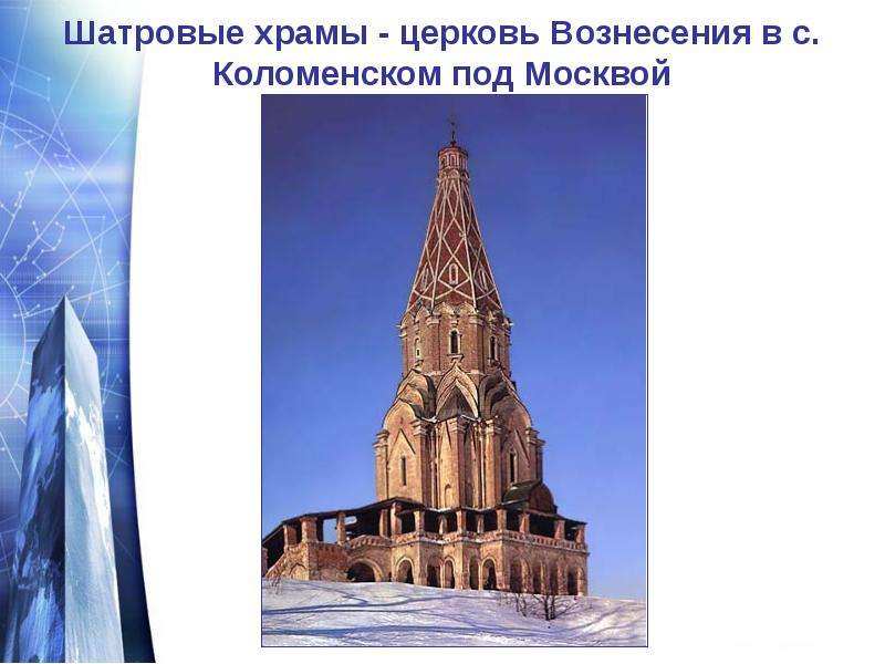 Шатровые храмы - церковь
