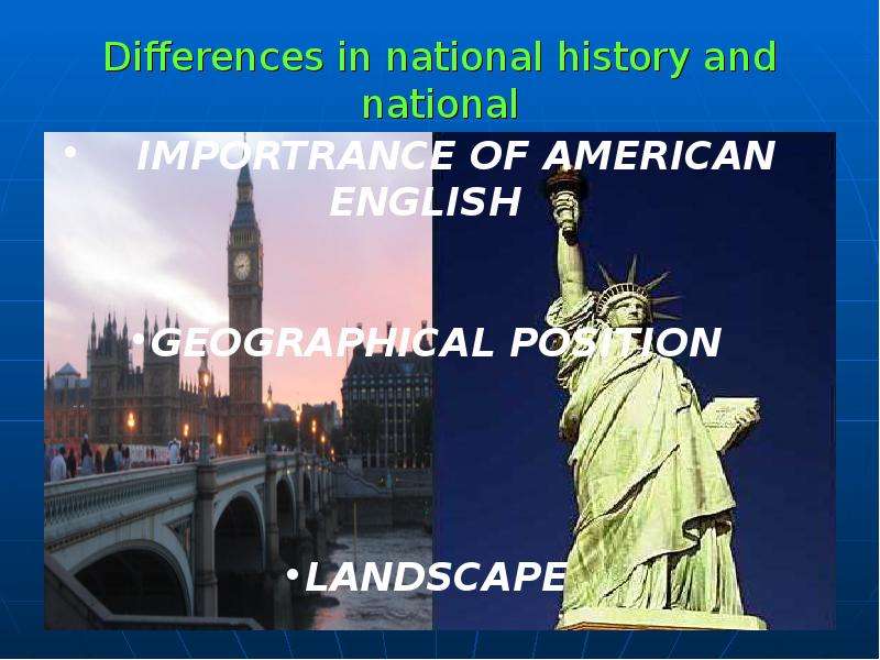 Differences in national