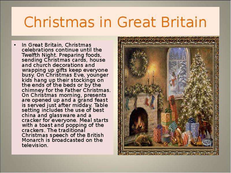 Christmas in Great Britain In