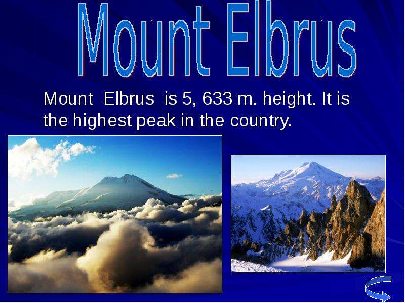 Mount Elbrus is , m. height.