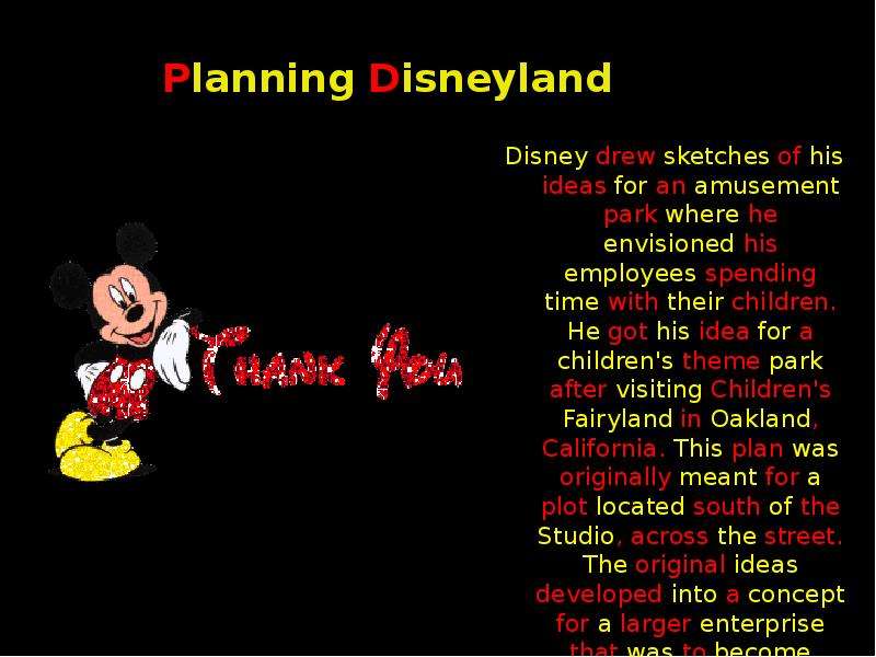 Planning Disneyland