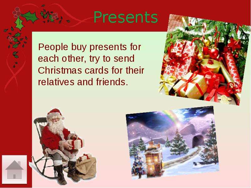 Presents People buy presents