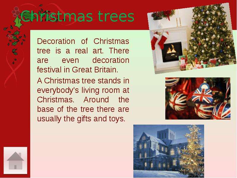 Christmas trees Decoration of