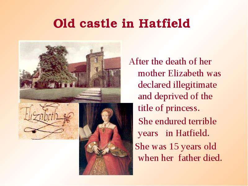 Old castle in Hatfield After