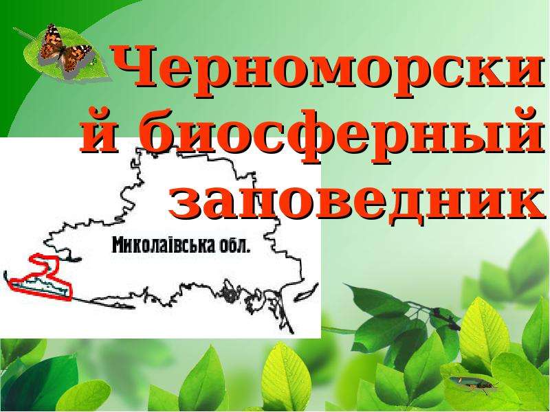 Презентация Черноморский биосферный заповедник