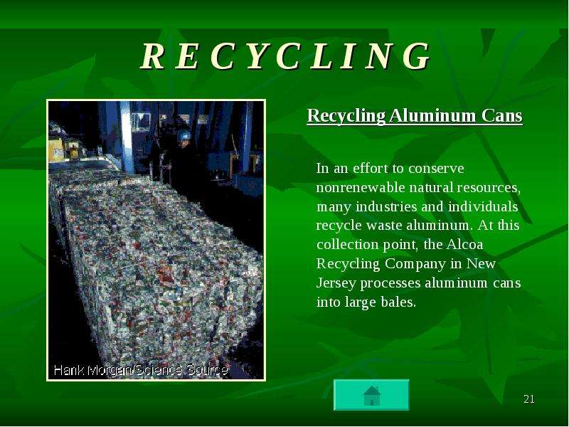 R E C Y C L I N G Recycling