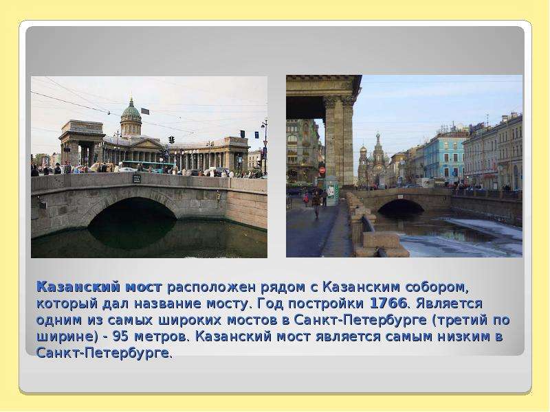 Казанский мост расположен
