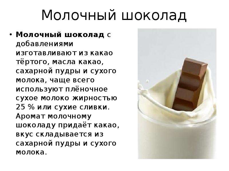 Молочный шоколад Молочный