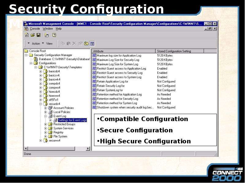 Security Configuration Manager