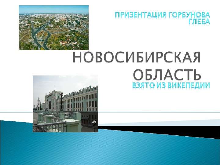 Презентация Новосибирская область
