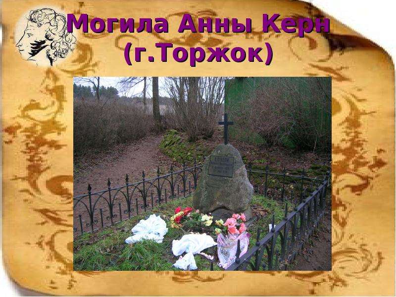 Могила Анны Керн г.Торжок