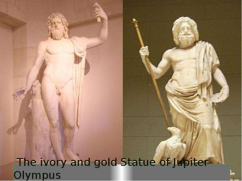 The ivory and gold Statue of