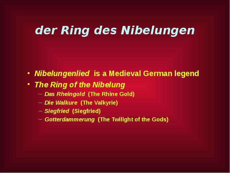 der Ring des Nibelungen