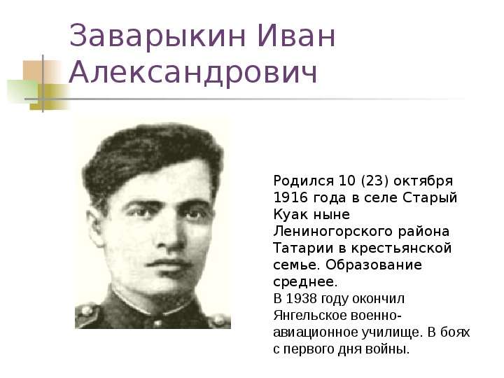 Заварыкин Иван Александрович
