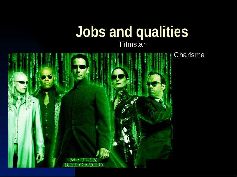 Jobs and qualities Filmstar