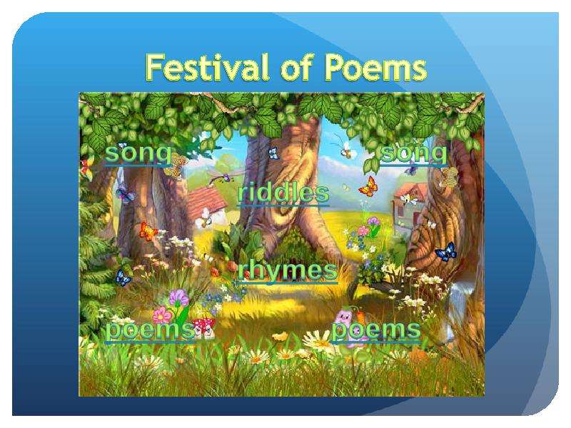 Презентация К уроку английского языка "Festival of Poems" - скачать