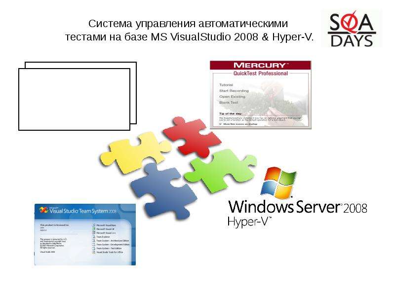 Презентация Система управления автоматическими тестами на базе MS VisualStudio 2008 & Hyper-V.