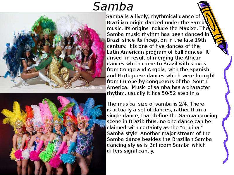 Samba Samba is a lively,