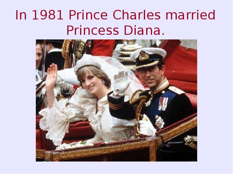 In Prince Charles married