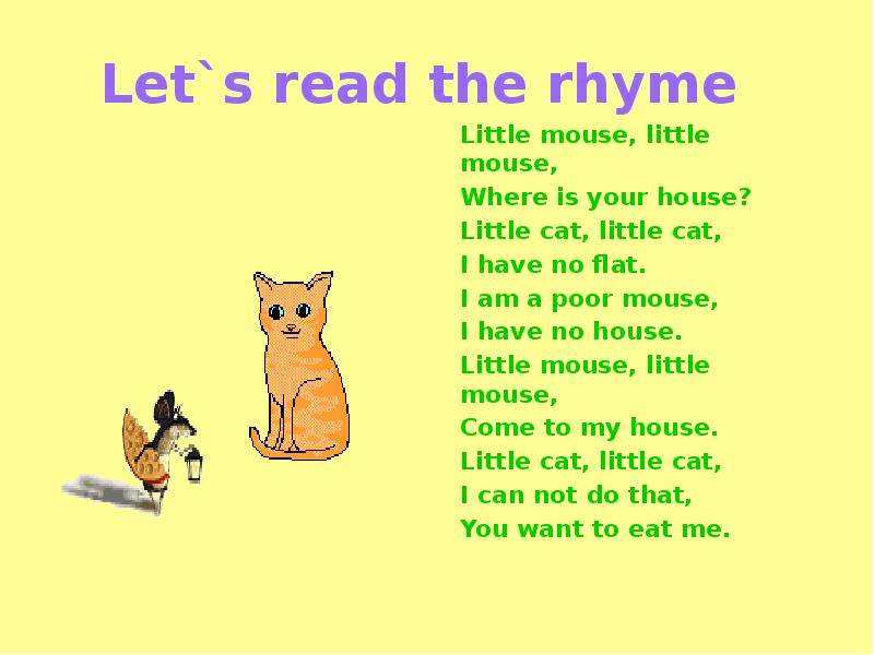 Let s read the rhyme Little