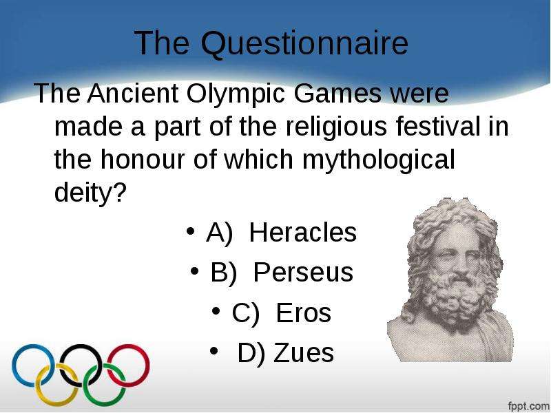 The Questionnaire The Ancient