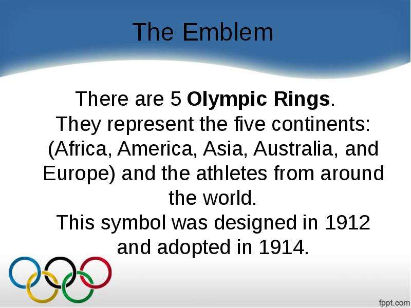 The Emblem There are Olympic
