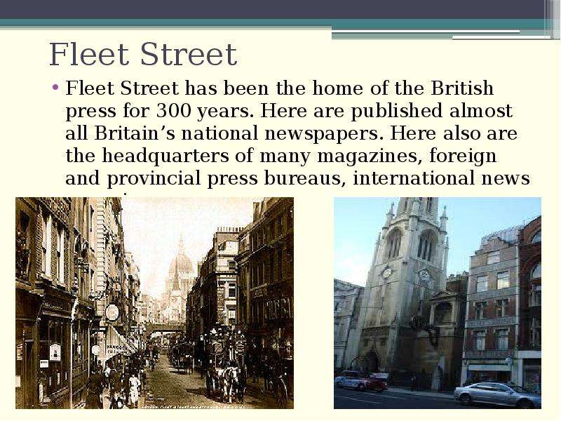 Fleet Street Fleet Street has