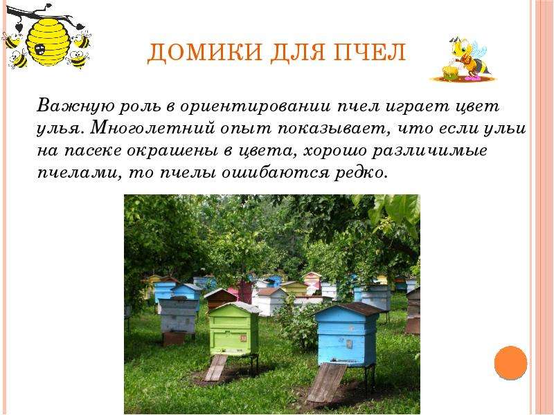 Домики для пчел Важную роль в