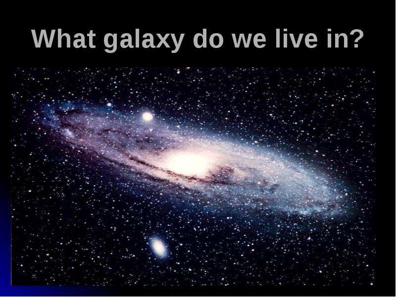 What galaxy do we live in?