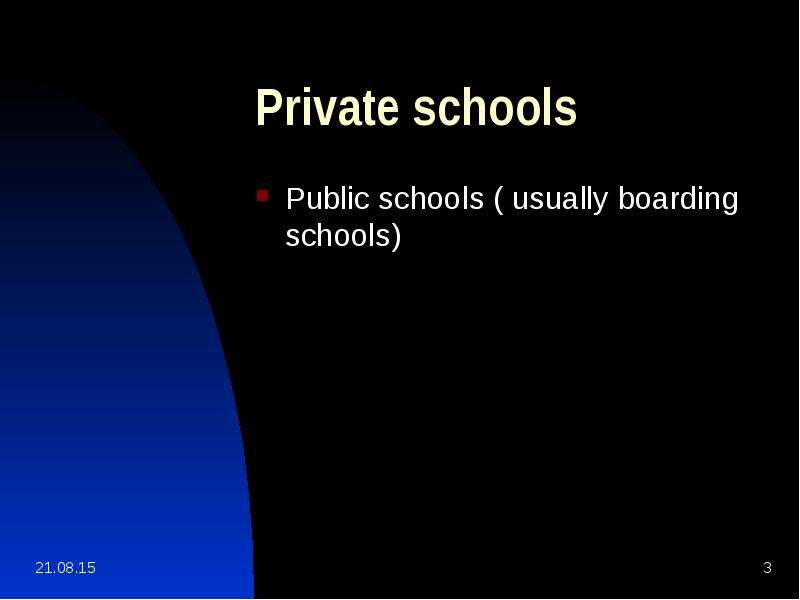 Private schools Public