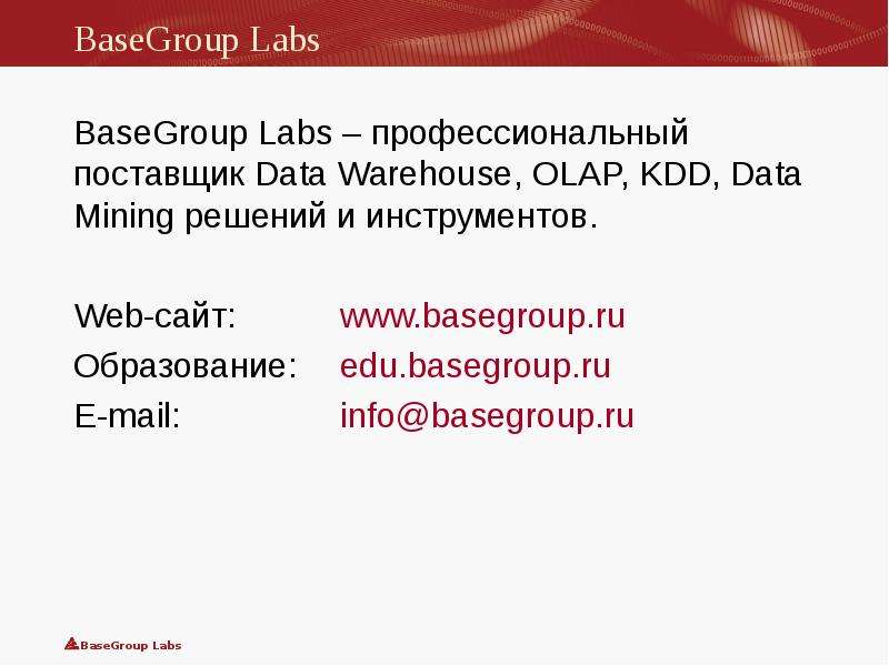 BaseGroup Labs BaseGroup Labs