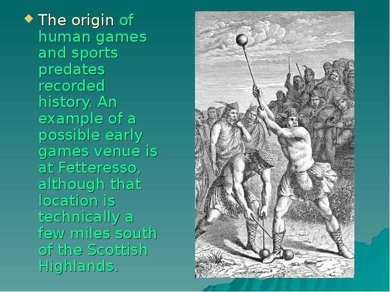 The origin of human games and