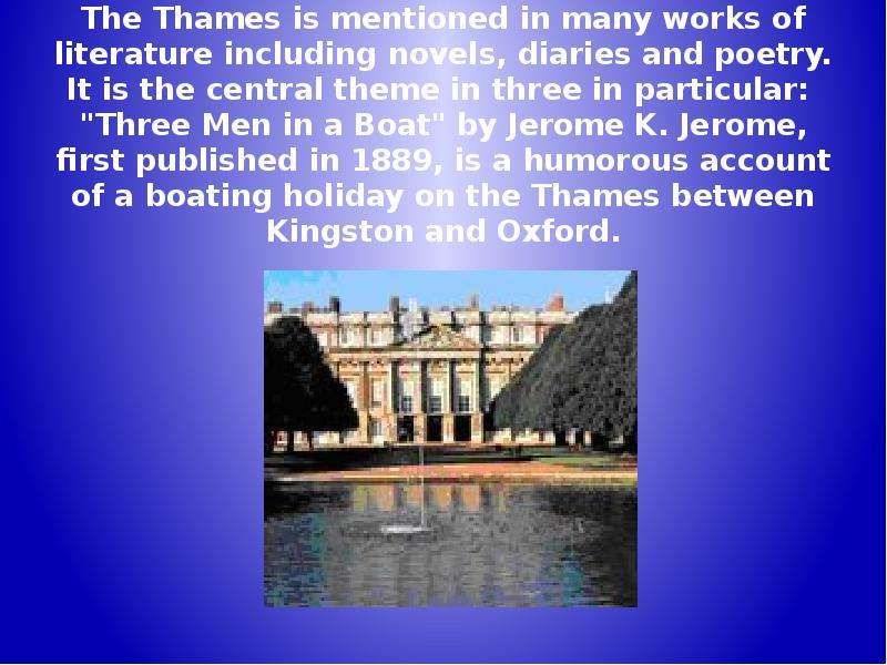 The Thames is mentioned in