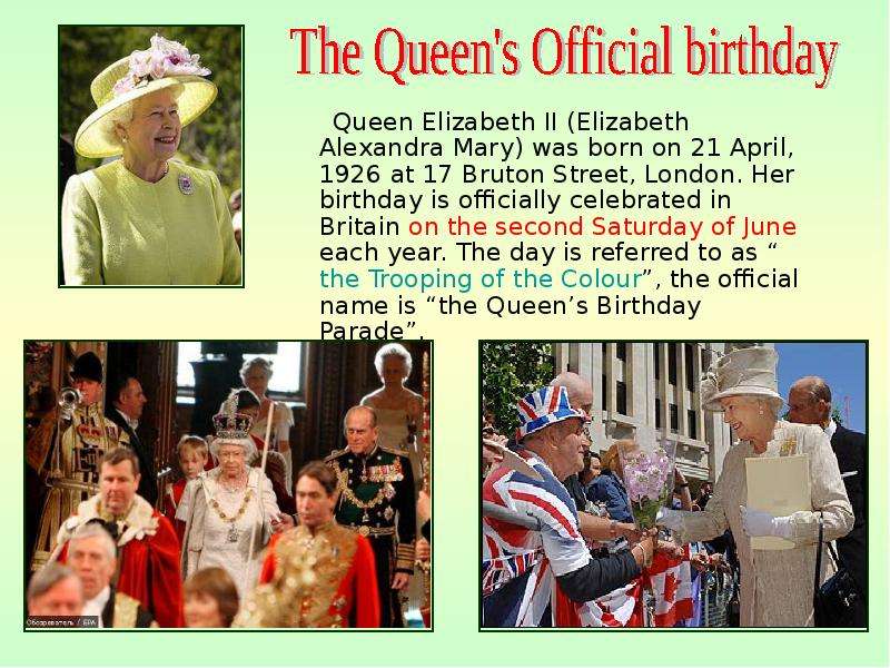 Queen Elizabeth II Elizabeth
